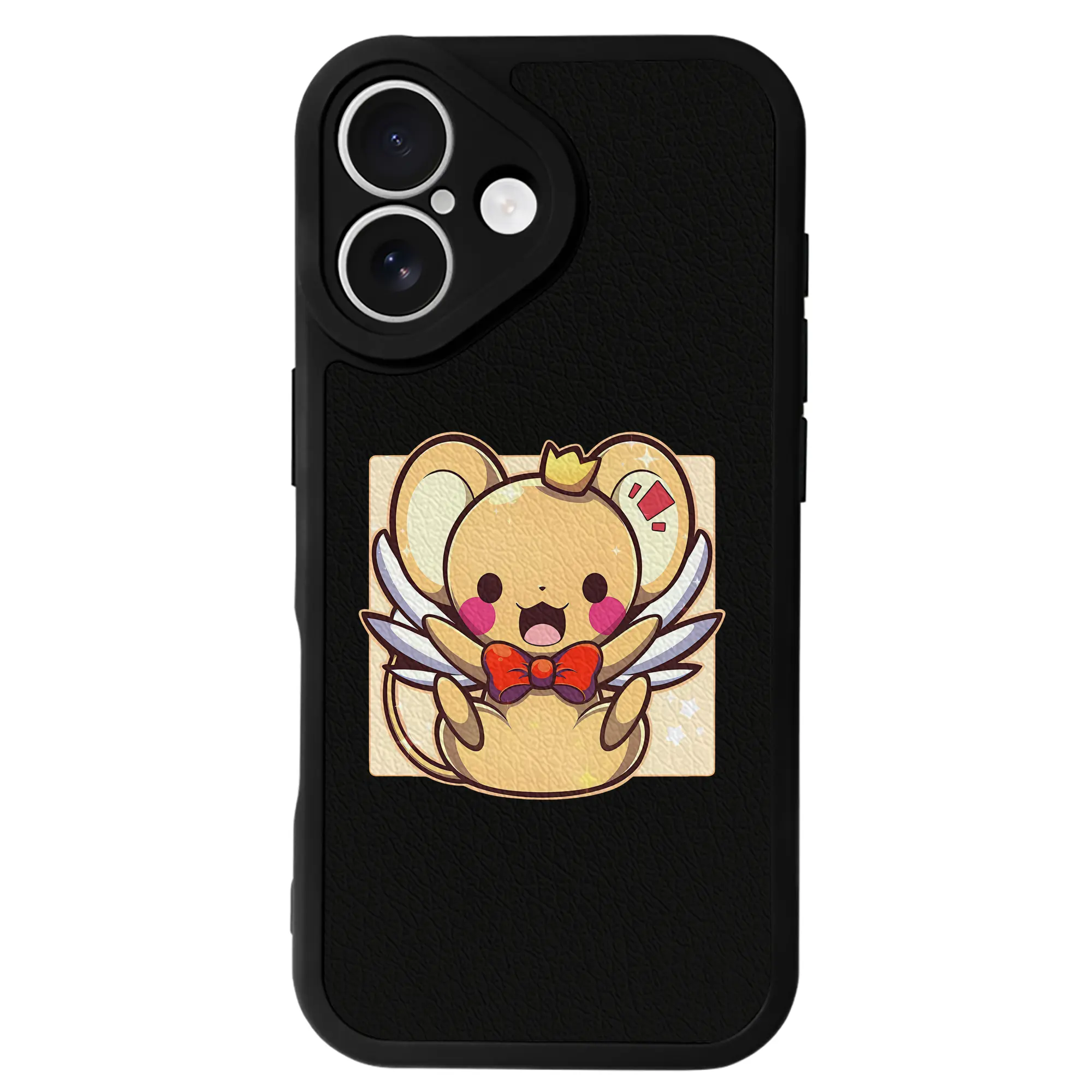 カードキャプターさくら グッズ,ケルベロス - IPhone 16シリーズ対応 ・ シリコンスマホケース ・ レザー調 ・ 高精度フィット ・ 耐衝撃 ・ ワイヤレス充電対応 ・ 精密カット